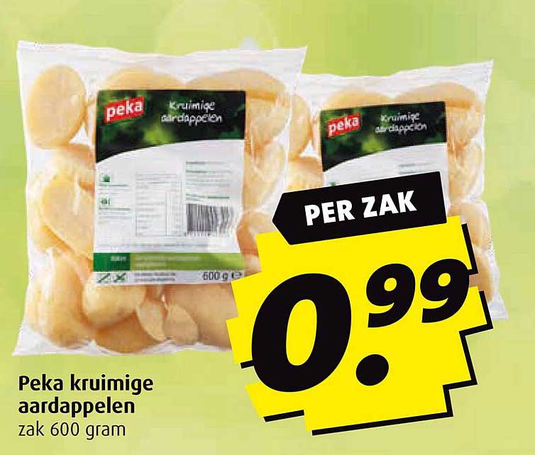 Peka kruimige aardappelen zak 600 gram
