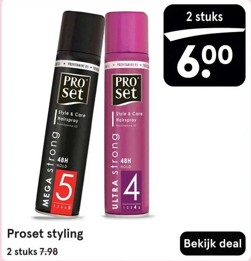 Proset styling 2 stuks 6,00