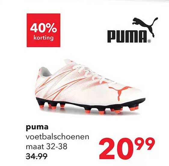 puma voetbalschoenen maat 32-38