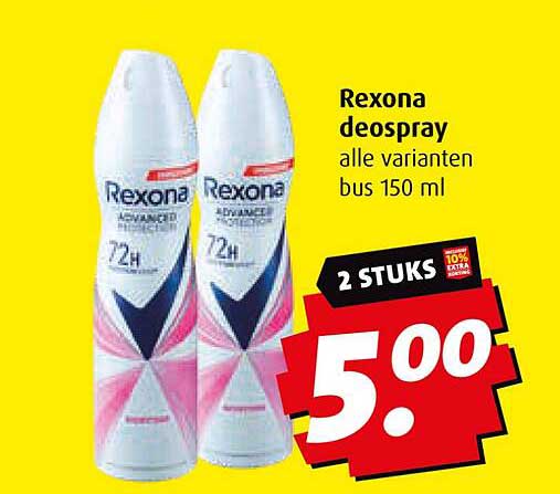 Rexona deospray alle varianten bus 150 ml