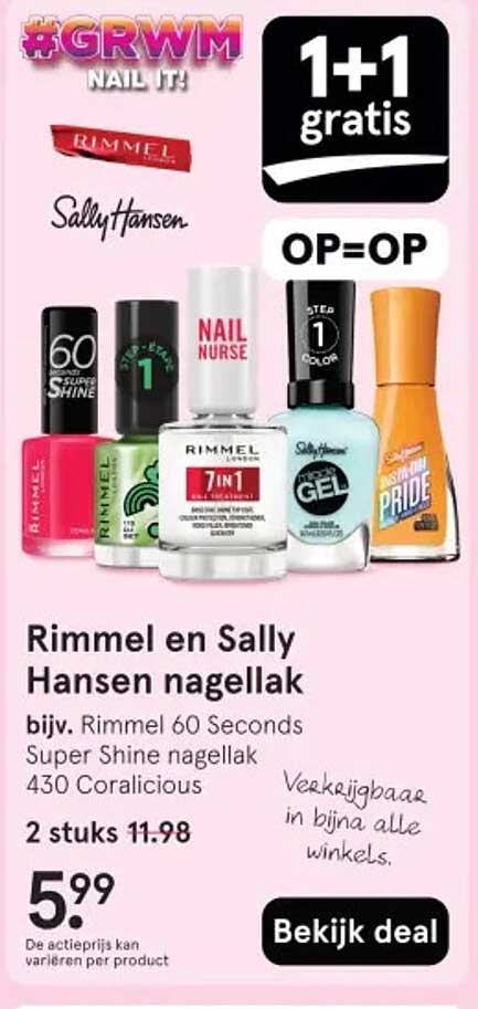 Rimmel en Sally Hansen nagellak