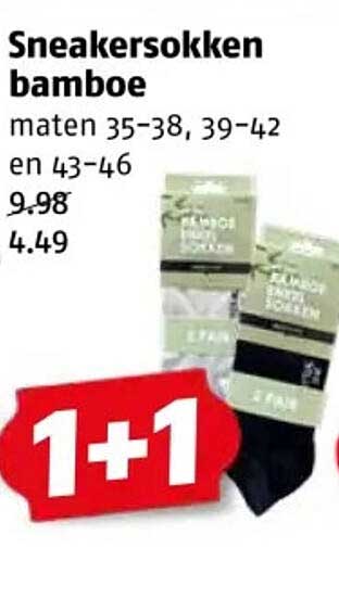 Sneakersokken bamboe