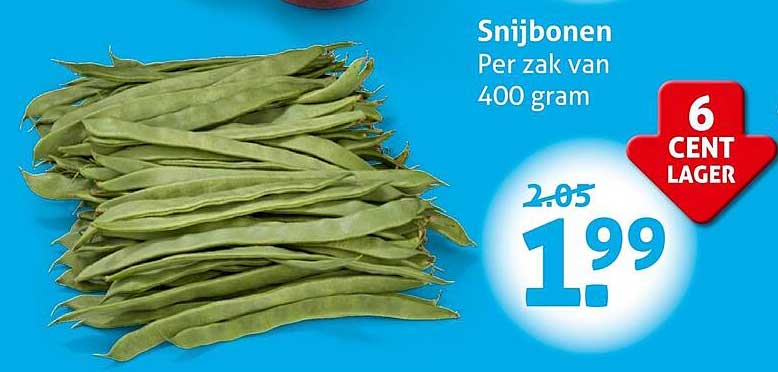 Snijbonen Per zak van 400 gram