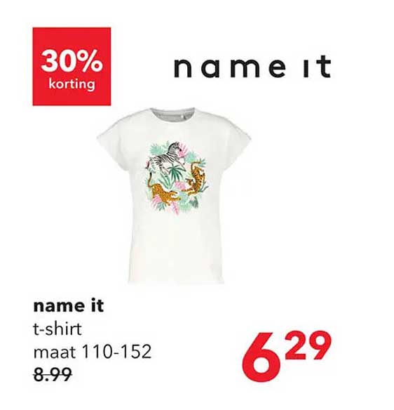 t-shirt name it maat 110-152