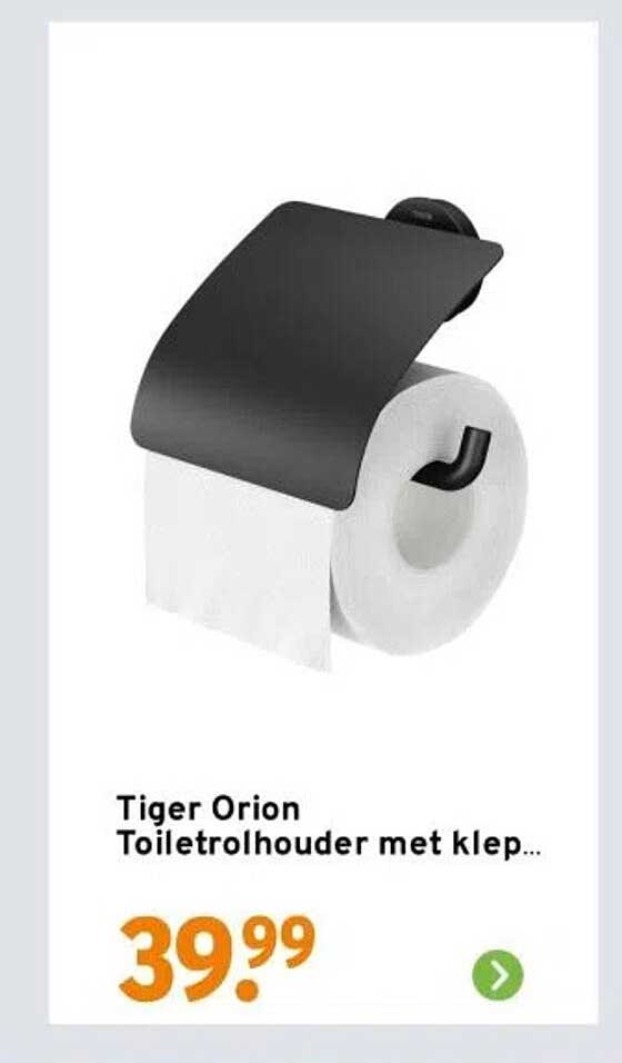 Tiger Orion Toiletrolhouder met klep