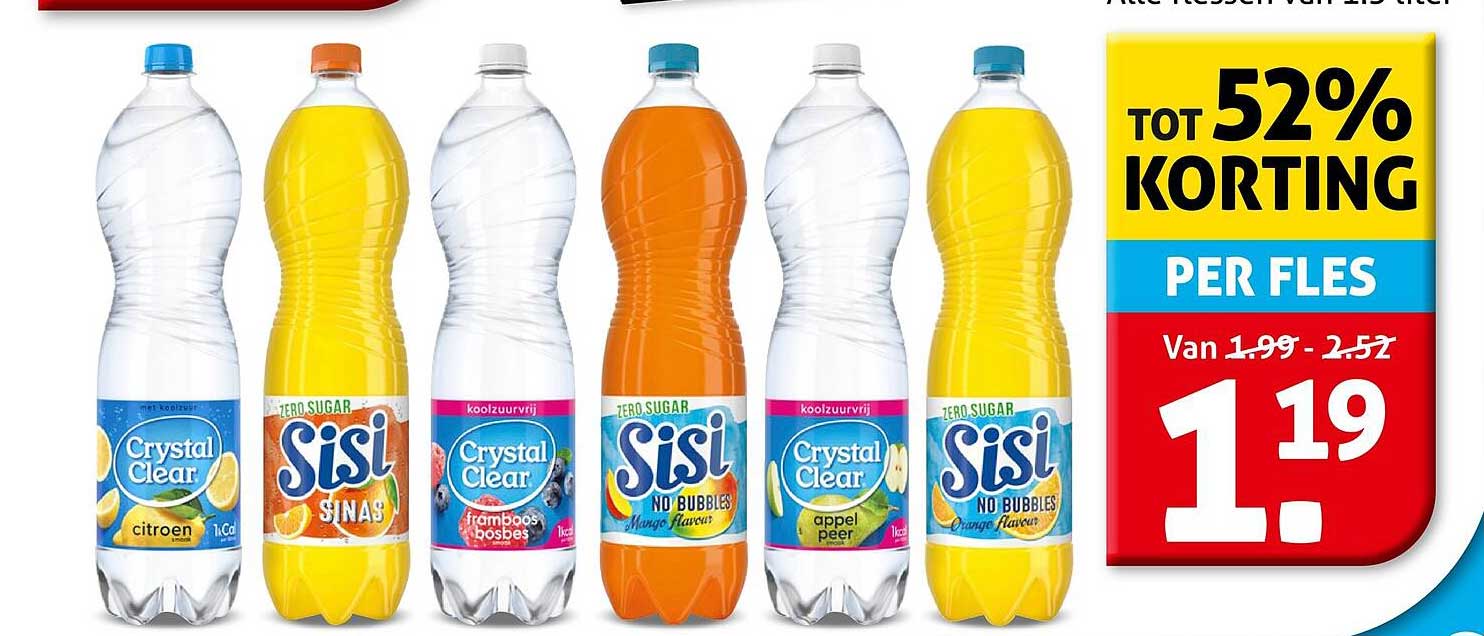 Tot 52% korting op Sisi en Crystal Clear