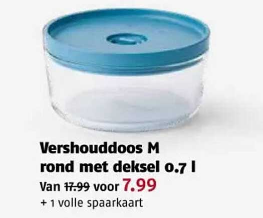 Vershouddoos M rond met deksel 0.7 l