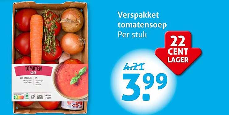 Verspakket tomatensoep
