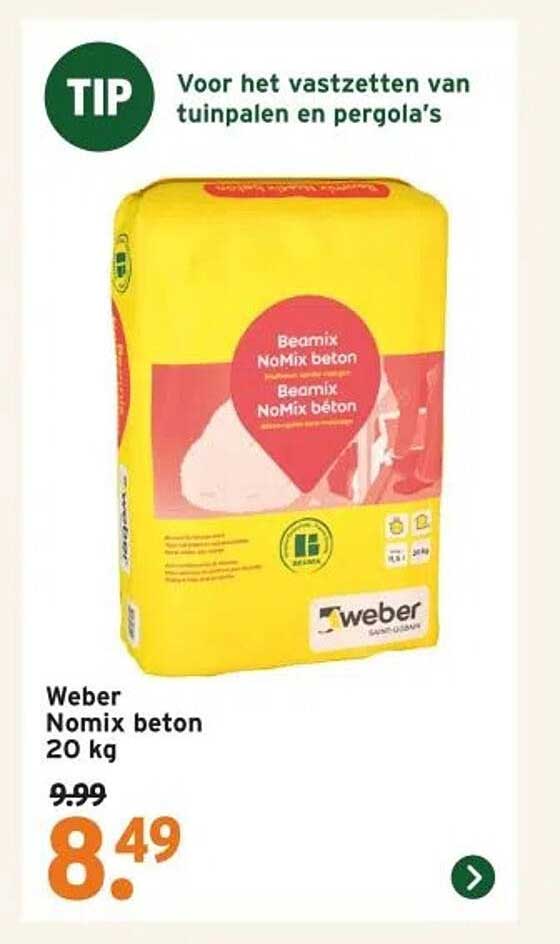 Weber Nomix beton 20 kg