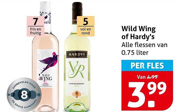 Wild Wing of Hardy's - Alle flessen van 0.75 liter