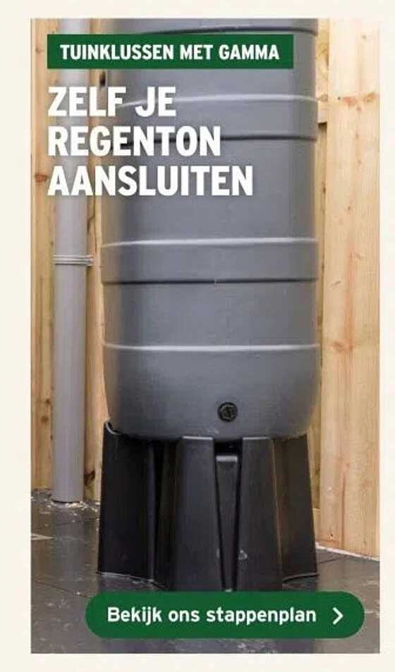 Zelf je regenton aansluiten
