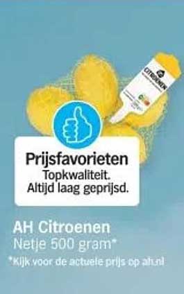 AH Citroenen Netje 500 gram
