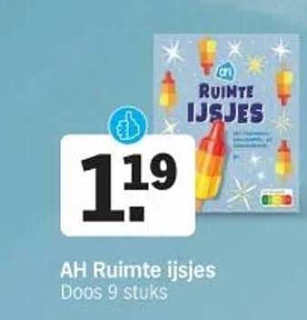 AH Ruimte ijsjes Doos 9 stuks