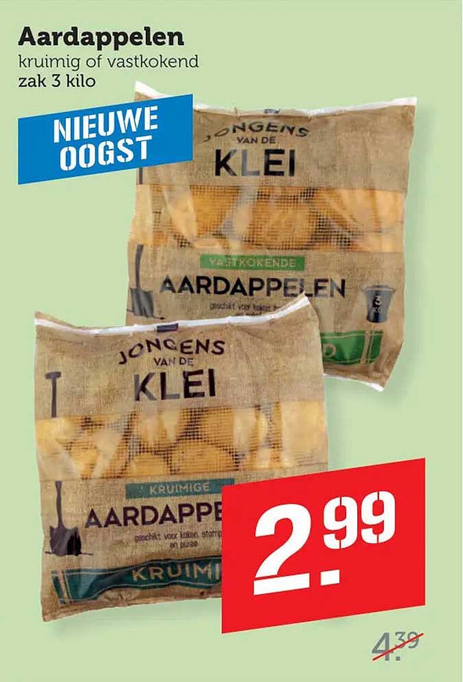 Aardappelen kruimig of vastkokend zak 3 kilo