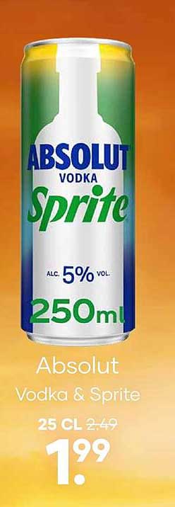 Absolut Vodka & Sprite