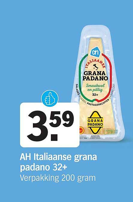 AH Italiaanse grana padano 32+