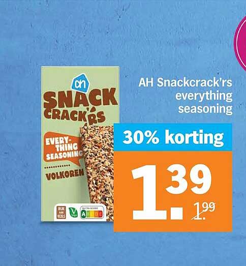 AH Snackcrack's everything seasoning 30% korting