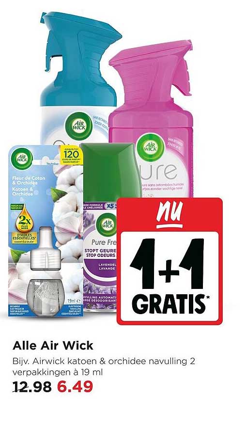 Alle Air Wick 1+1 GRATIS*