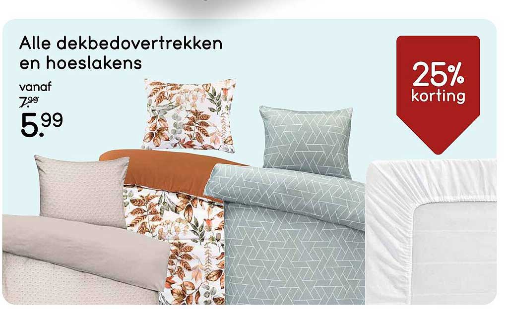 Alle dekbedovertrekken en hoeslakens