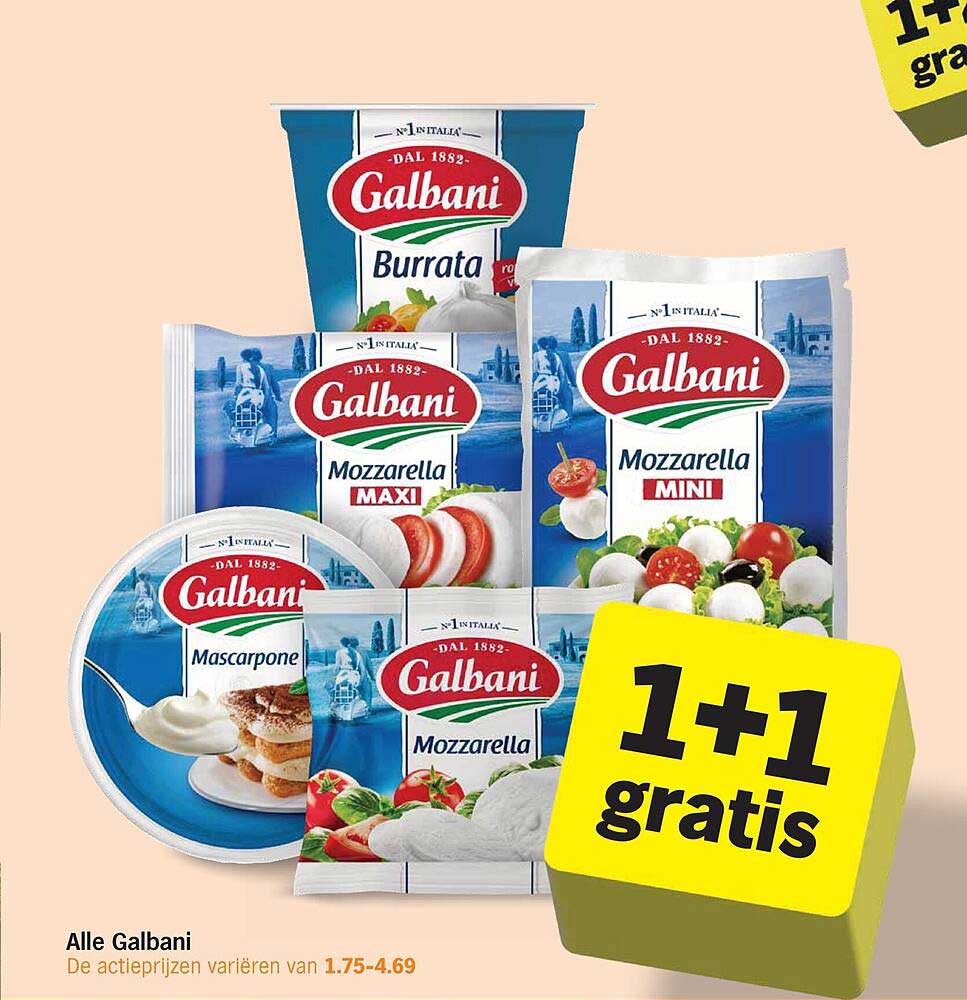 Alle Galbani 1+1 gratis