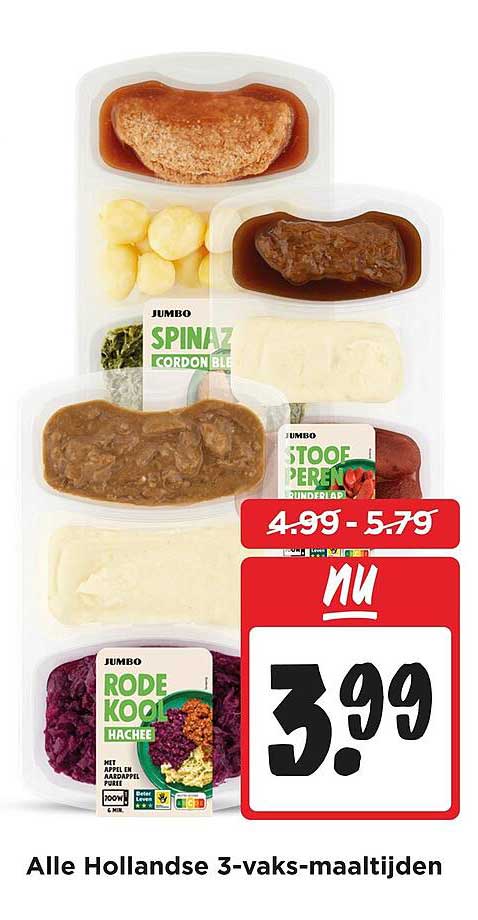 Alle Hollandse 3-vaks-maaltijden