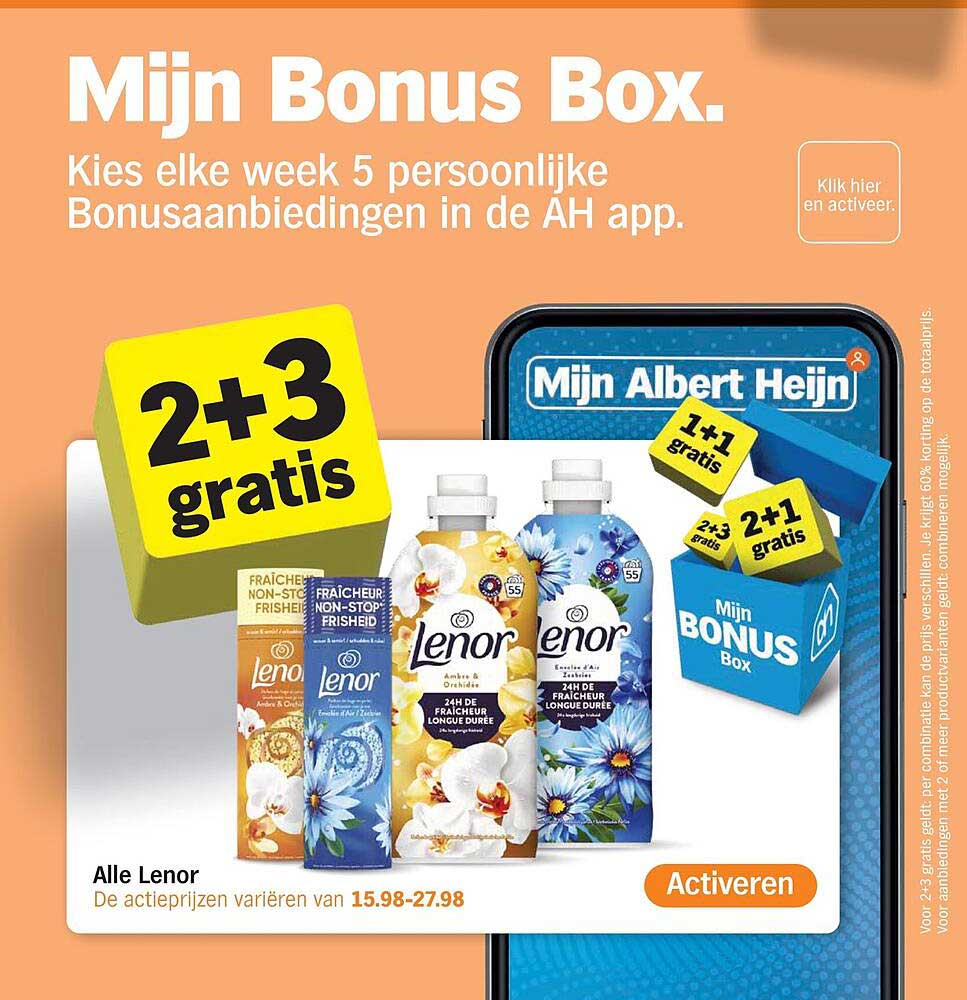 Alle Lenor 2+3 gratis