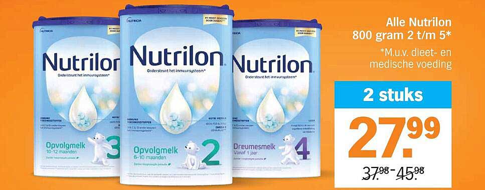 Alle Nutrilon 800 gram 2 t/m 5* 2 stuks