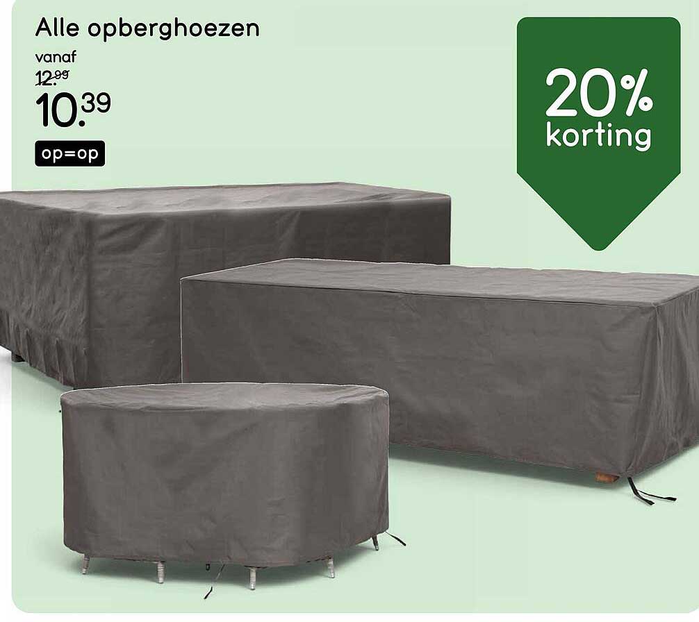 Alle opberghoezen