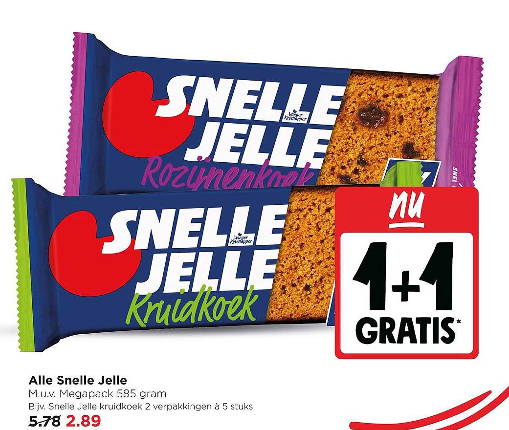 Alle Snelle Jelle 1+1 GRATIS