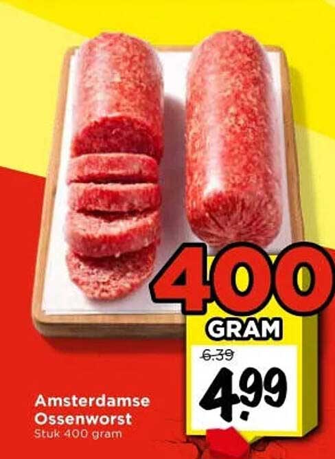 Amsterdamse Ossenworst Stuk 400 gram