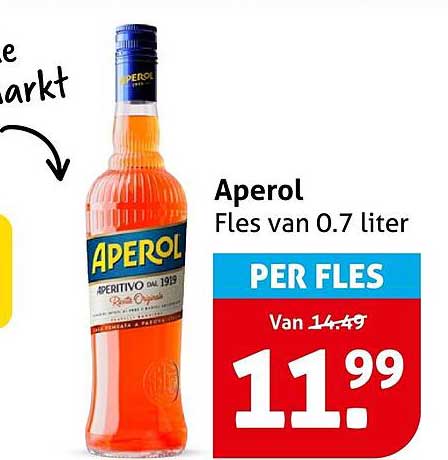 Aperol Fles van 0.7 liter