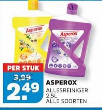 ASPEROX ALLESREINIGER 2.5L ALLE SOORTEN