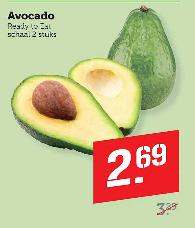 Avocado Ready to Eat schaal 2 stuks