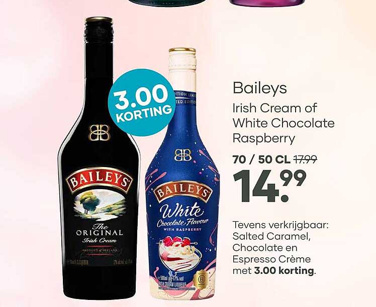 Baileys Irish Cream of White Chocolate Raspberry
