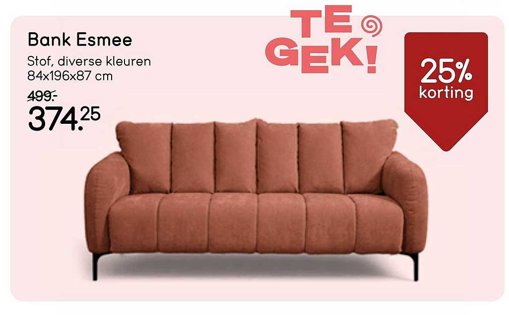 Bank Esmee 25% korting