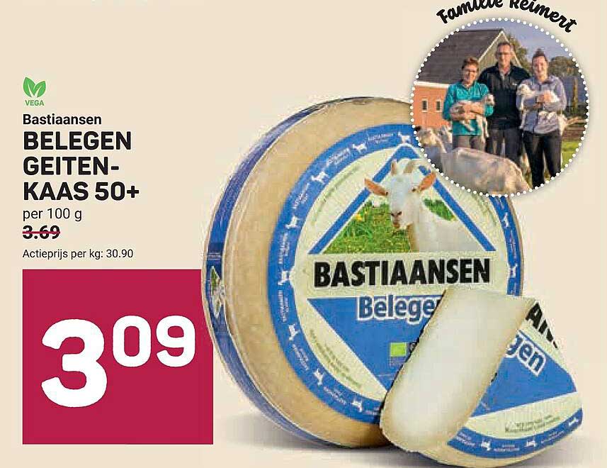 Bastiaansen Belegen Geiten-kaas 50+