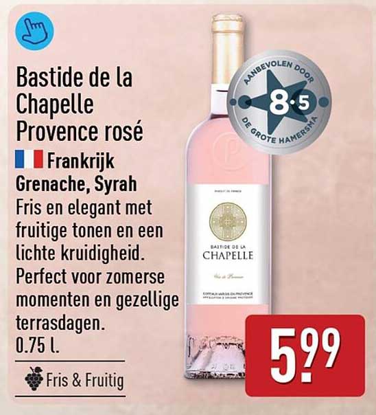 Bastide de la Chapelle Provence rosé Frankrijk Grenache, Syrah