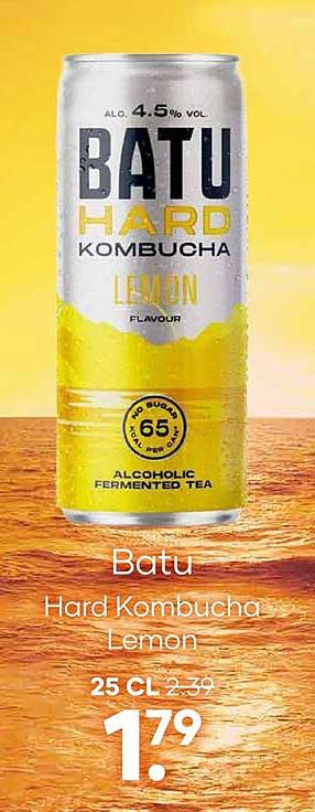 Batu Hard Kombucha Lemon
