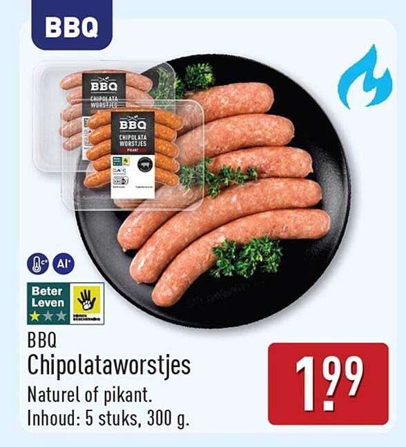 BBQ Chipolataworstjes
