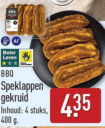 BBQ Speklappen gekruid