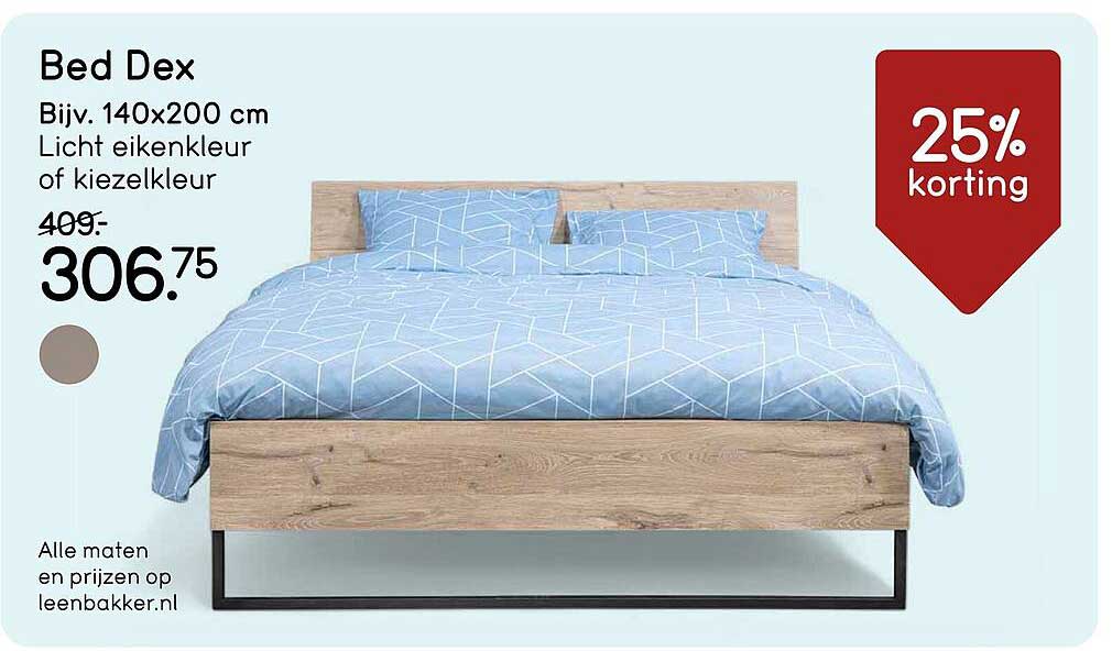 Bed Dex 25% korting