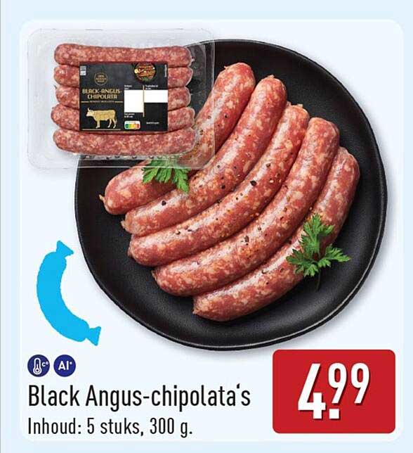 Black Angus-chipolata's