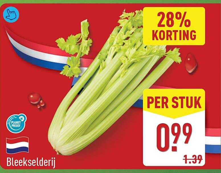 Bleekselderij 28% KORTING