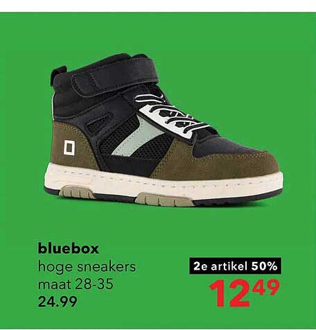bluebox hoge sneakers maat 28-35 2e artikel 50%
