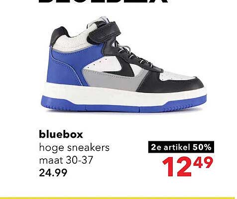 bluebox hoge sneakers maat 30-37 2e artikel 50%