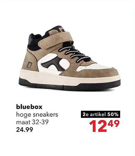 bluebox hoge sneakers maat 32-39 2e artikel 50%