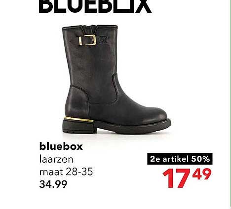 bluebox laarzen maat 28-35 2e artikel 50%