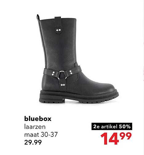 bluebox laarzen maat 30-37 2e artikel 50%