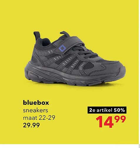 bluebox sneakers maat 22-29 2e artikel 50%