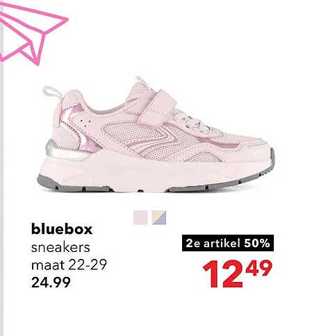 bluebox sneakers maat 22-29 2e artikel 50%